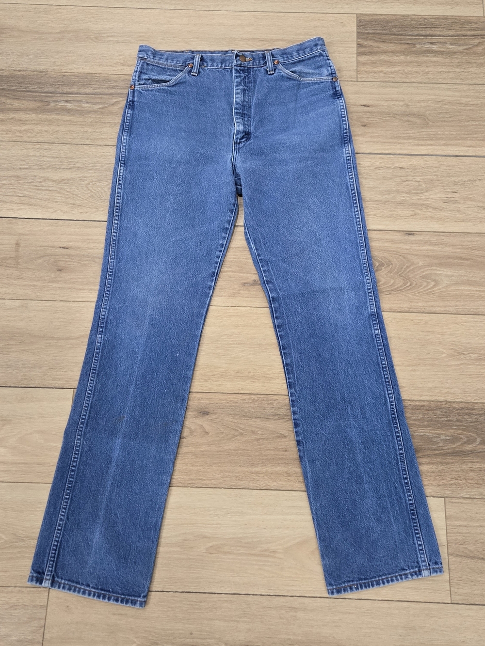 Vintage 90s Wrangler 936DEN Cowboy Cut Slim Fit Jeans 36x36 Made in USA 1998